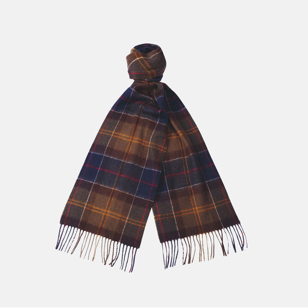 Sciarpa tartan in lana e cashmere