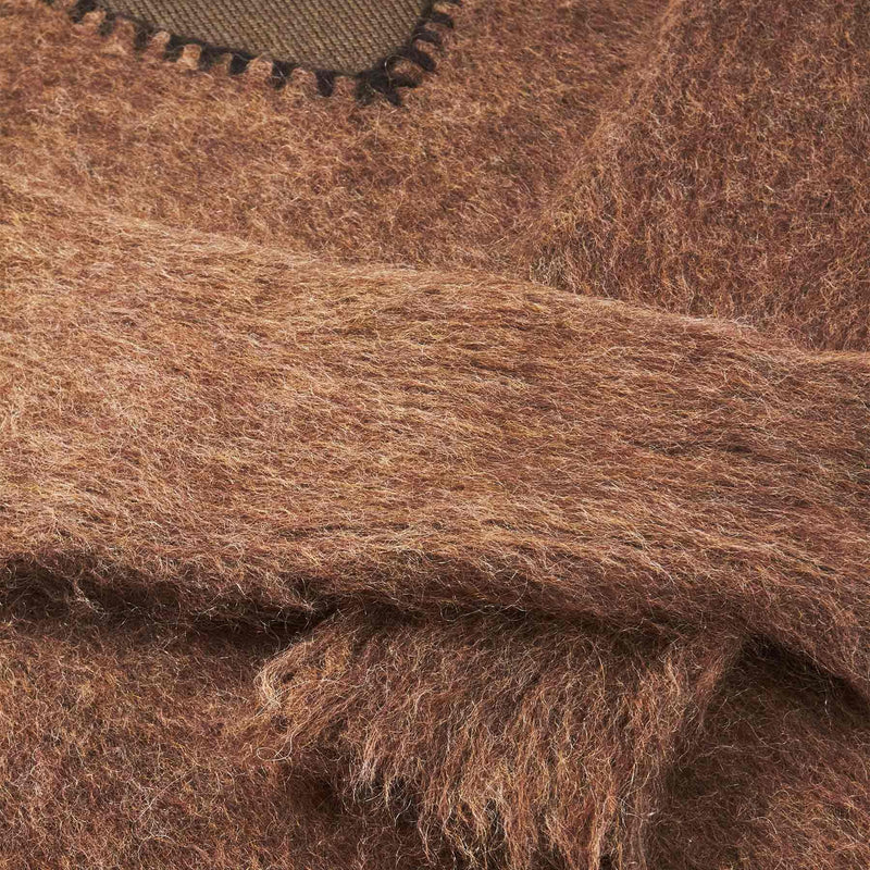 Sweater with deep V-neck