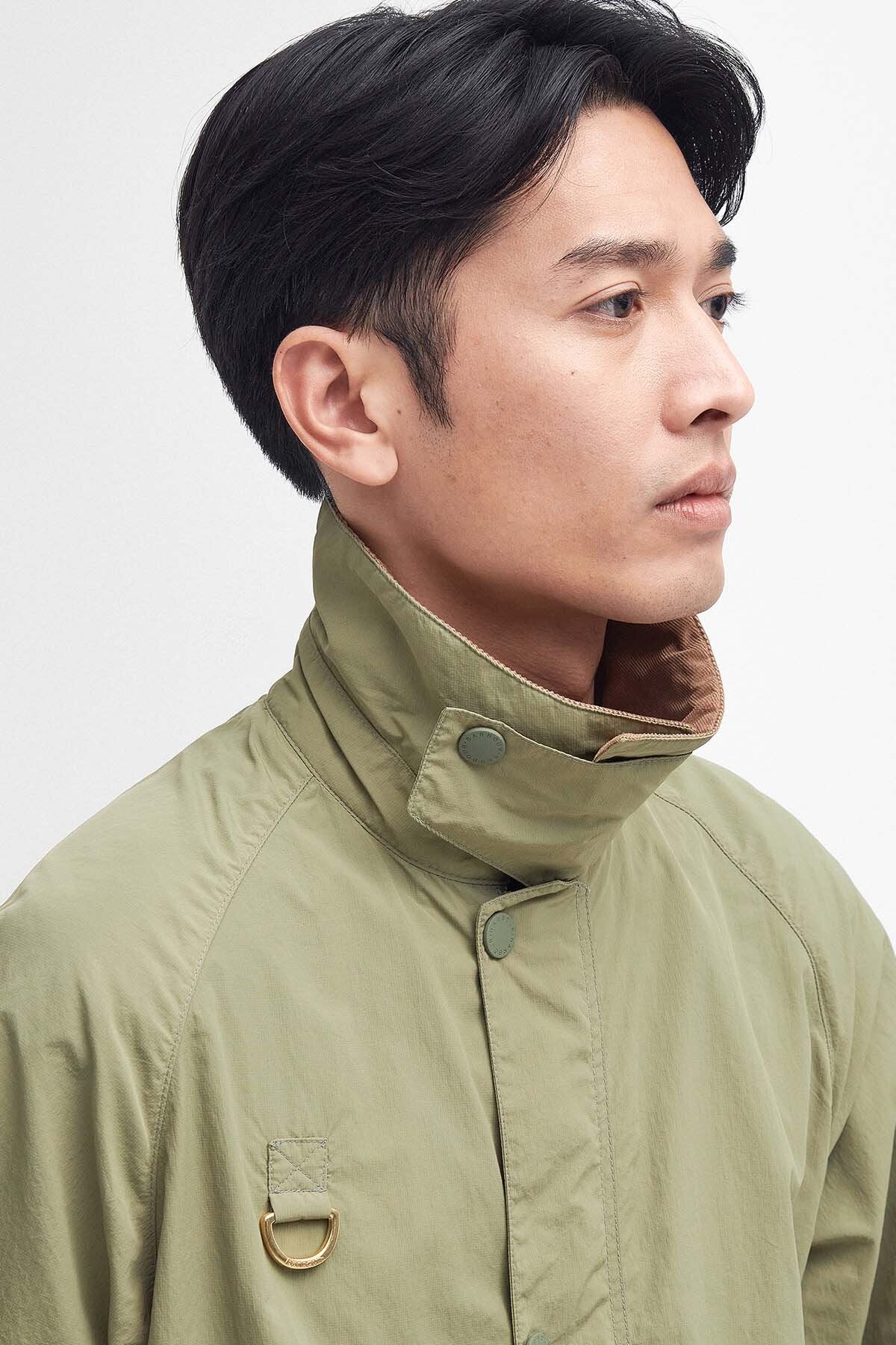 Oversized Spey Showerproof Jacket Bleached olive by Barbour
