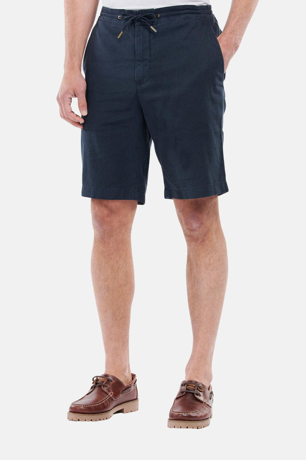 Shorts in lino misto cotone