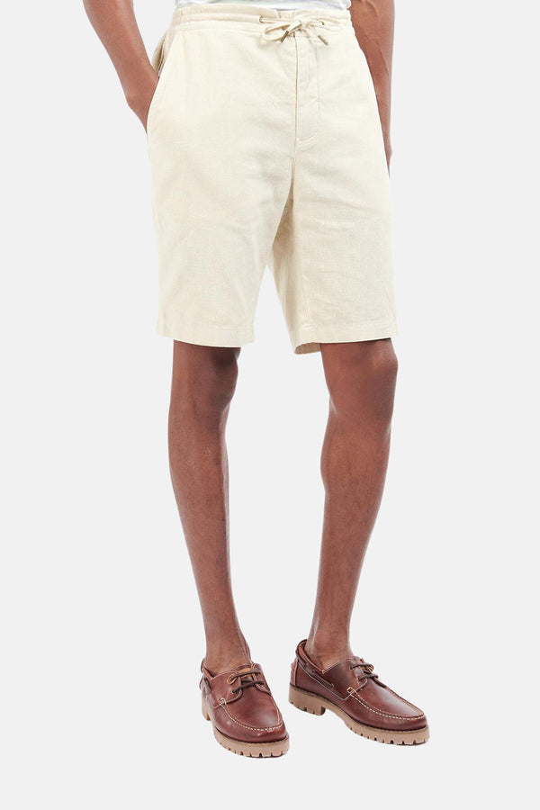 Shorts in lino misto cotone