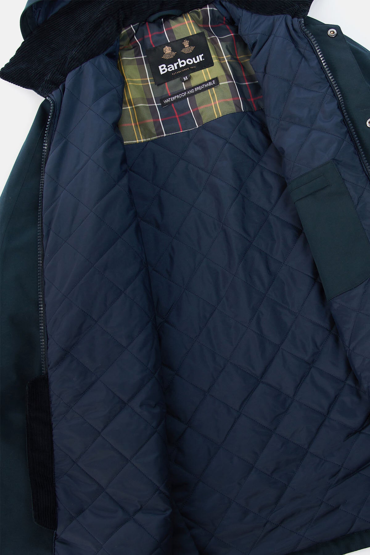 Winter Ashby Jacket Navy by Barbour Men WP Store - Main Image