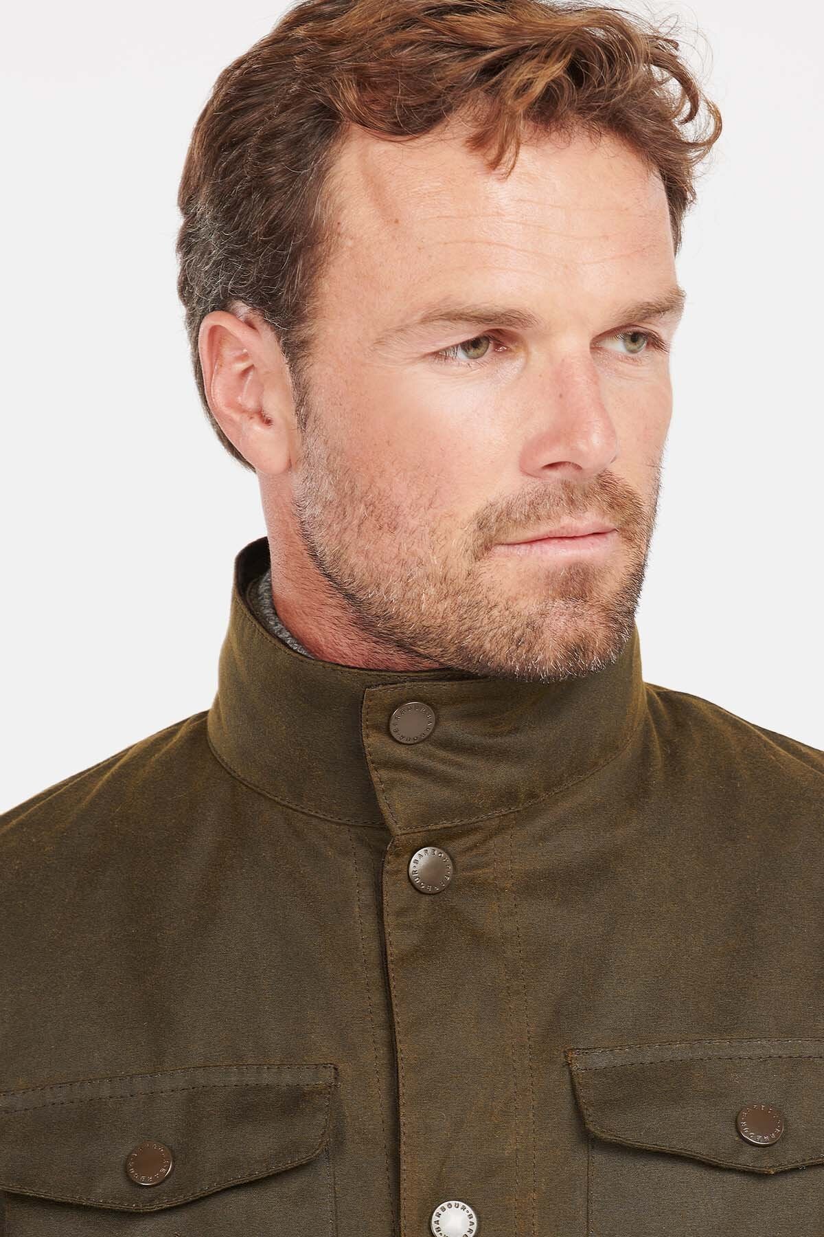Ogston Wax Jacket Olive by Barbour Men WP Store