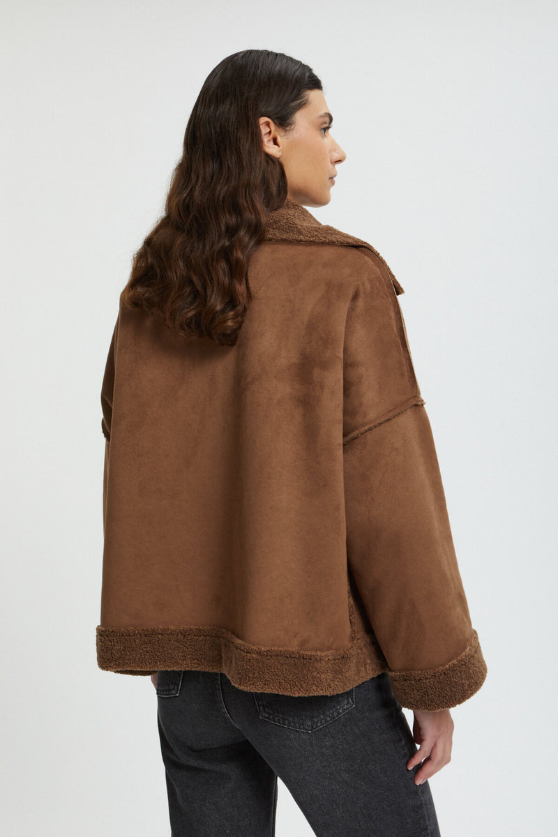 Eco-Shearaling Jacket