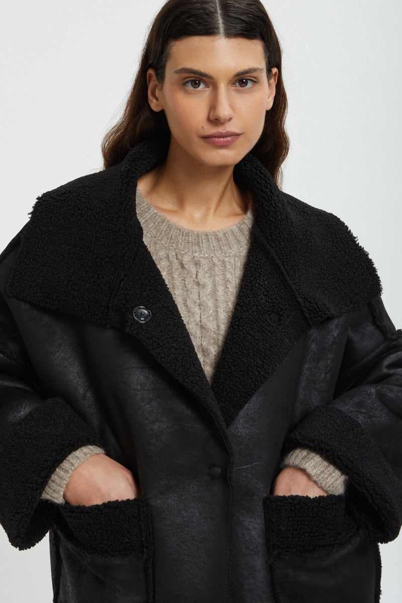 Reversible Eco Shearling Jacket