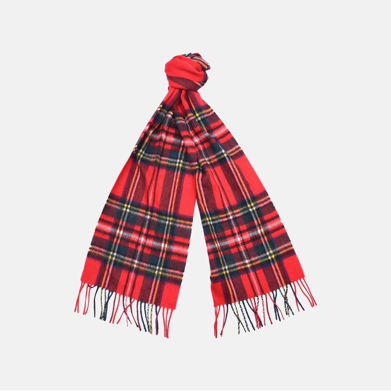 Sciarpa tartan in lana e cashmere